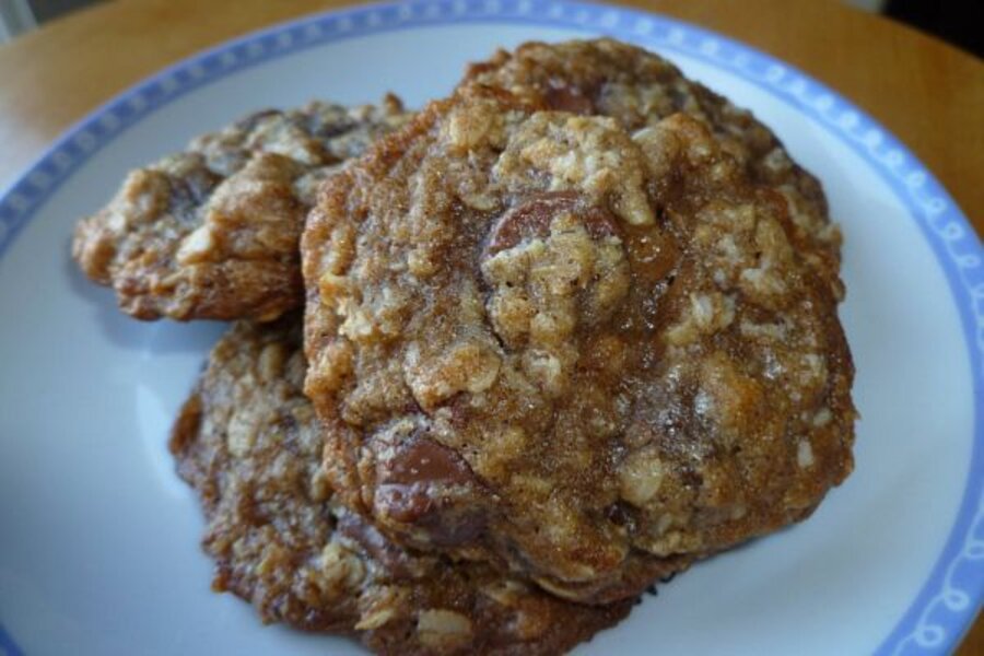 Browned butter oatmeal cookies